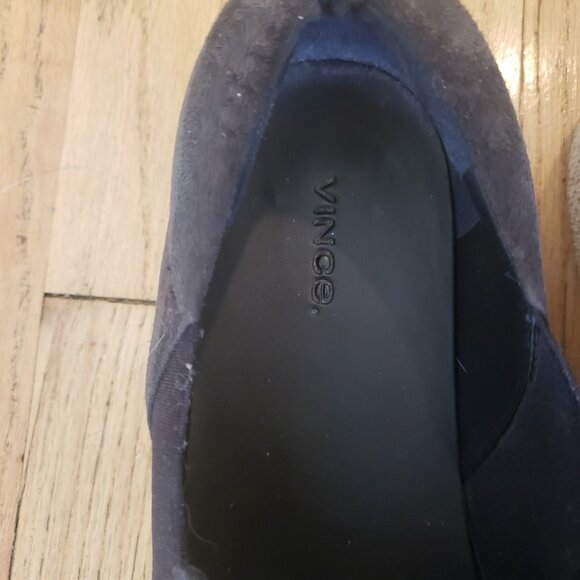 Vince Women's Wilden Black Suede Espadrille Platform Slip On Shoes Coastal 10 - Picture 3 of 10